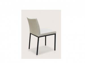 Aria Chrome Side Chair - Cream - Soho Concept