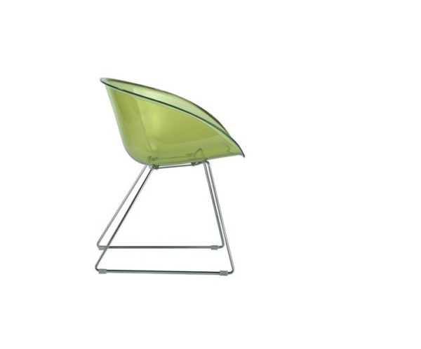 Gliss Armchair - Transparent Green - Sitconf