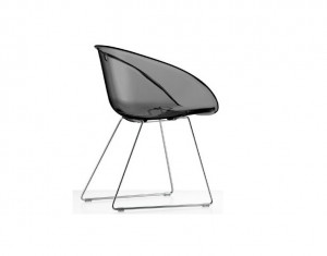 Gliss Armchair - Transparent Smoked - Sitconf
