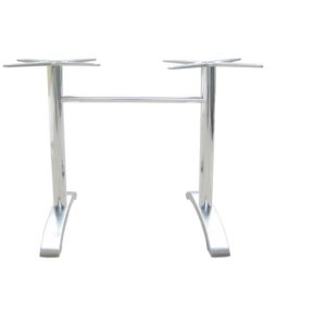 Zak Double Pole Table Base - Emu
