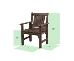 C12 Dining Arm Chair Dimensions - CR Plastic