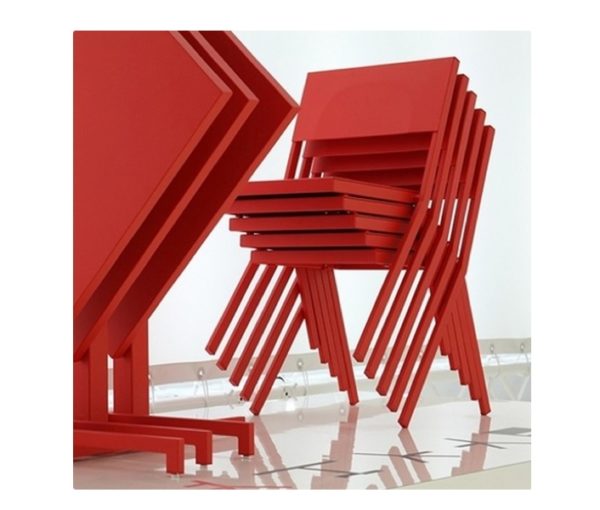 Mia Side Chair Stacked - Emu