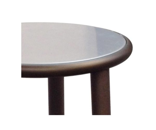 Yard Side Table SS Top close up- Emu